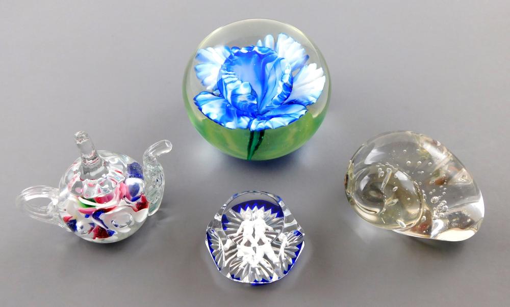 ART GLASS: BACCARAT, ETC., FOUR