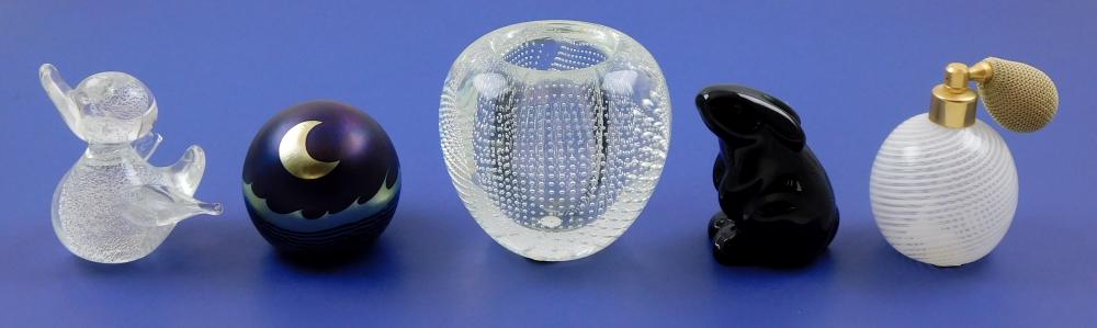 ART GLASS: BACCARAT, SIMPSON, ETC.,