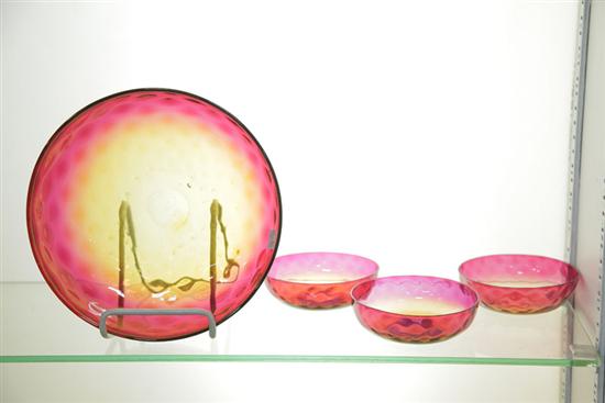 ART GLASS BERRY SET. Probably