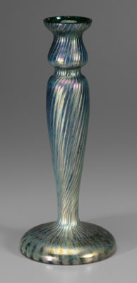 Art glass candlestick vase,