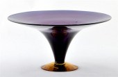 Art glass centerbowl produce a