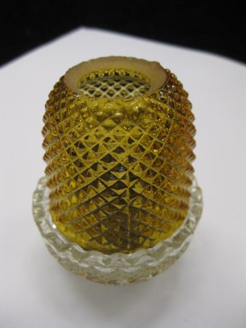 Art Glass Fairy Lamp amber with