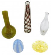 ART GLASS: FIVE PIECES OF VENE