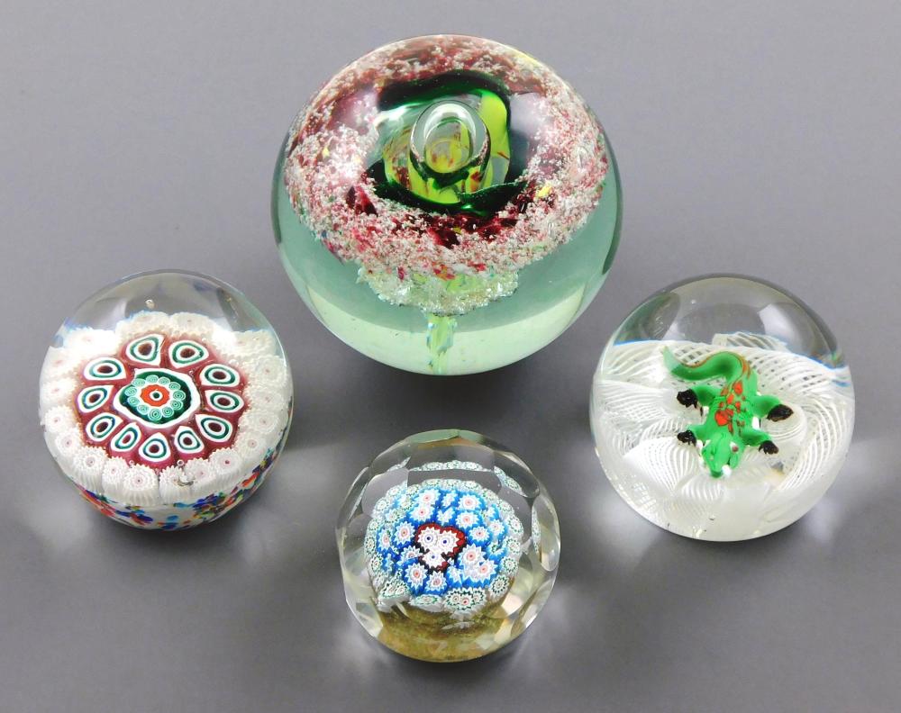 ART GLASS: FOUR CLEAR GLASS