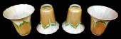 ART GLASS: FOUR IRIDESCENT ART