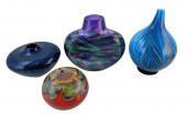 ART GLASS: FOUR PIECES INCLUDI
