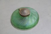 ART GLASS INKWELL.  Bohemian