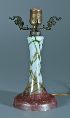 Art glass lamp base, glass