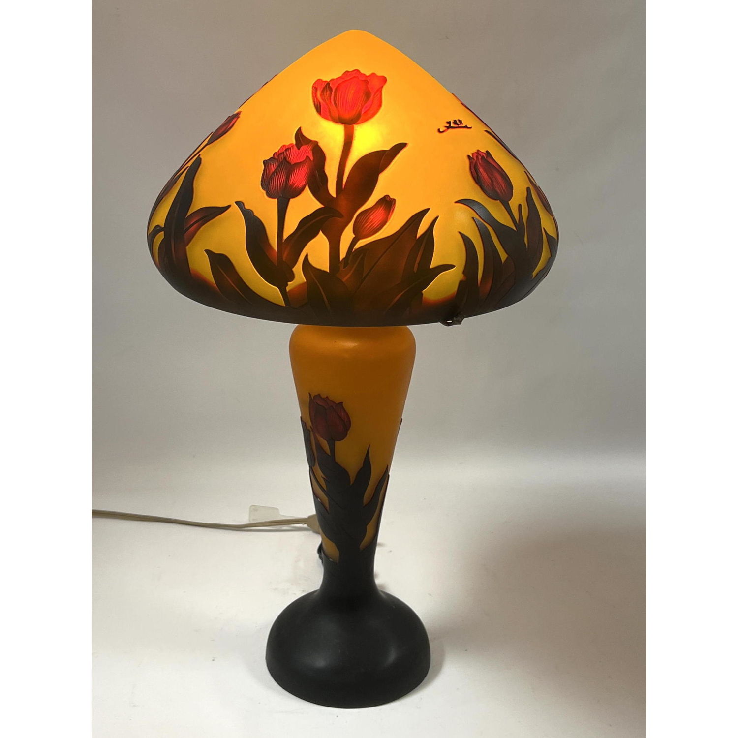 Art glass lamp. Contemporary