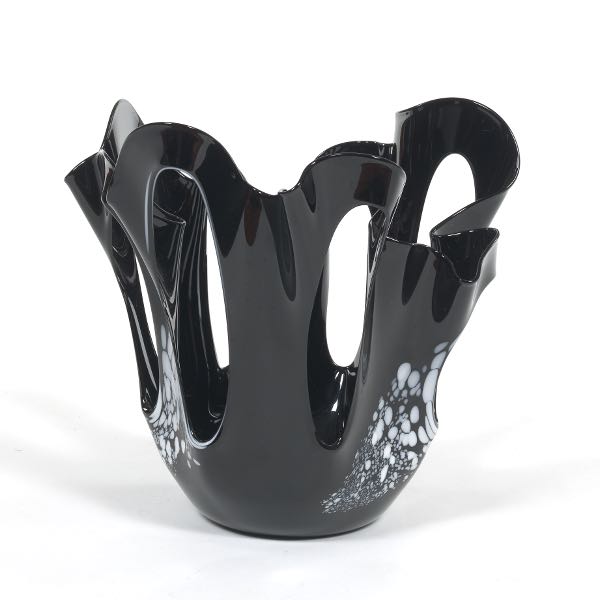 ART GLASS "MAGIE NOIRE" VASE
