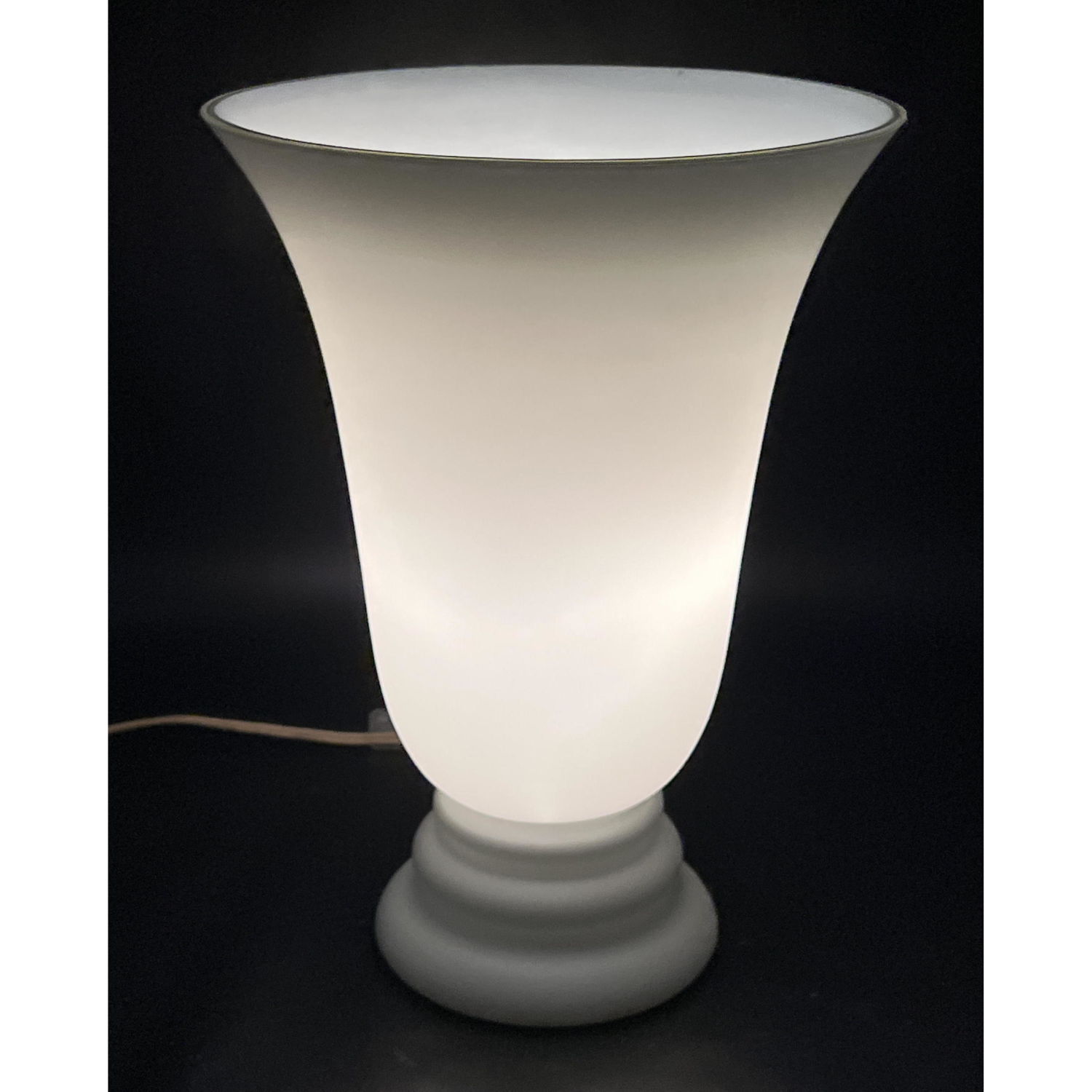 Art Glass Modernist Table Lamp.