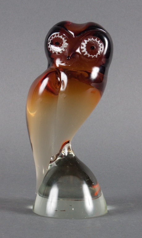 Art glass owl possibly Murano