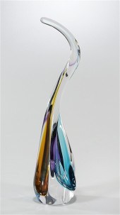 Art glass sculpture by Barry E
