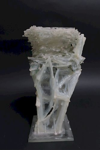 ART GLASS SCULPTURE - NEST ON