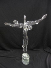 Art Glass Sculpture of Acrobat