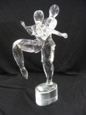 Art Glass Sculpture of Acrobat