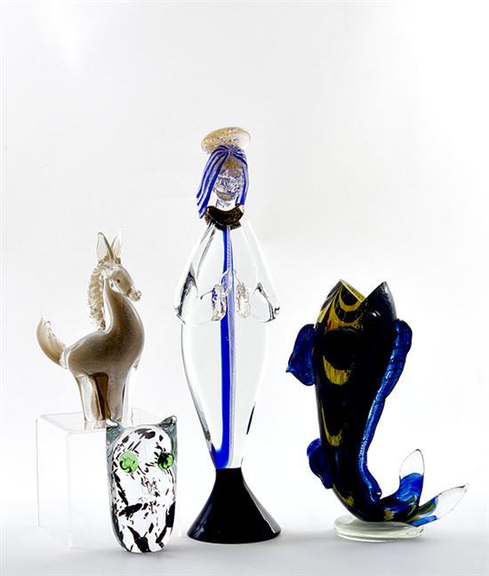 Art glass sculptures: Angelo