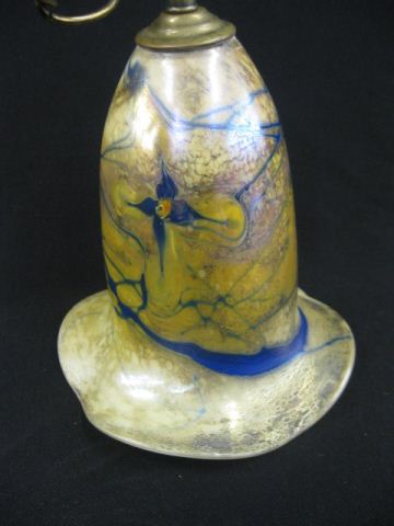 Art Glass Shade trailing blue