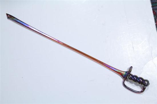 ART GLASS SWORD. Blown glass