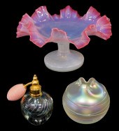 ART GLASS: THREE PIECES INCLUD