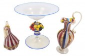 ART GLASS: THREE PIECES OF VEN