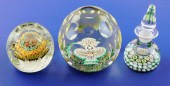ART GLASS: THREE VINTAGE PAPER