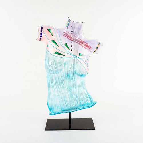 ART GLASS TORSO SCULPTURE OF NUDE