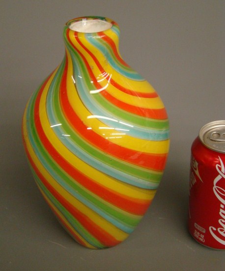 Art glass vase. 9'' Ht.