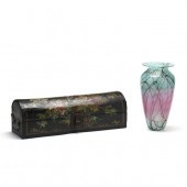 ART GLASS VASE AND CHINESE OPI
