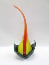 ART GLASS VASE BY ED BRANSON I