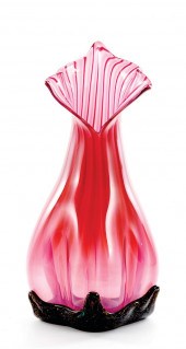Art glass vase dedicated to Au