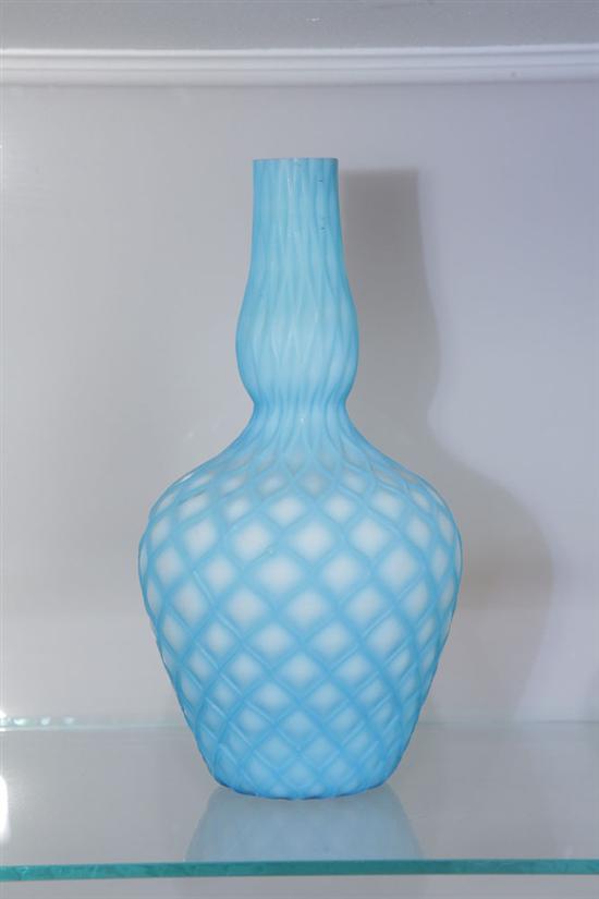 ART GLASS VASE. Satin glass 