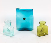 ART GLASS VASES INCL.BLENKO WA
