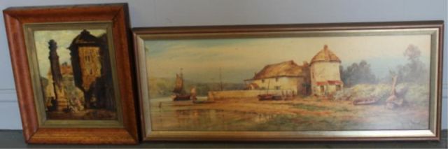 Art Lot Including One Watercolor