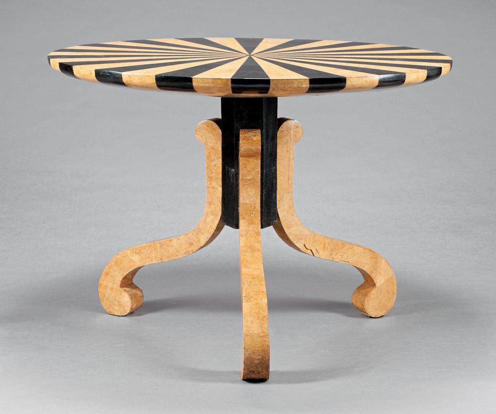 ART MODERNE SIENNA AND BLACK MARBLE