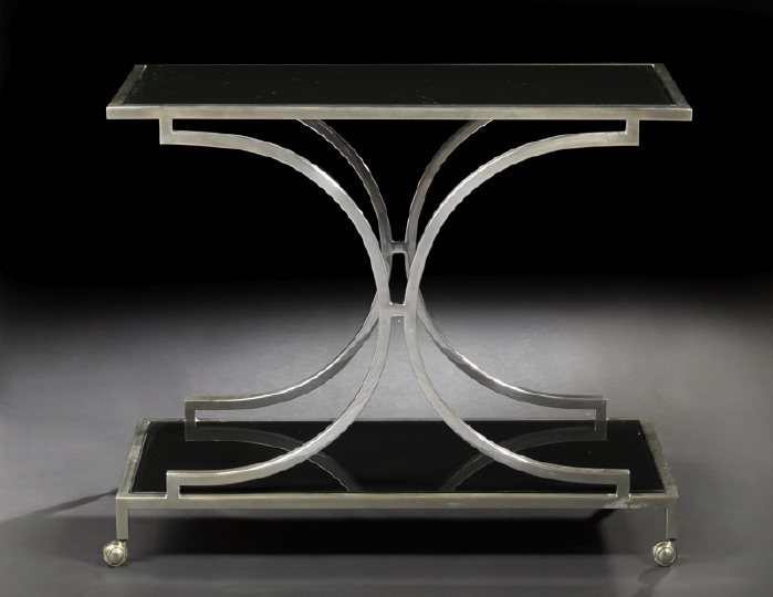 Art Moderne Silvered Metal and