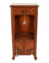 ART NOUVEAU BEDSIDE STANDmahog