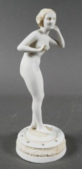 ART NOUVEAU BISQUE PORCELAIN N