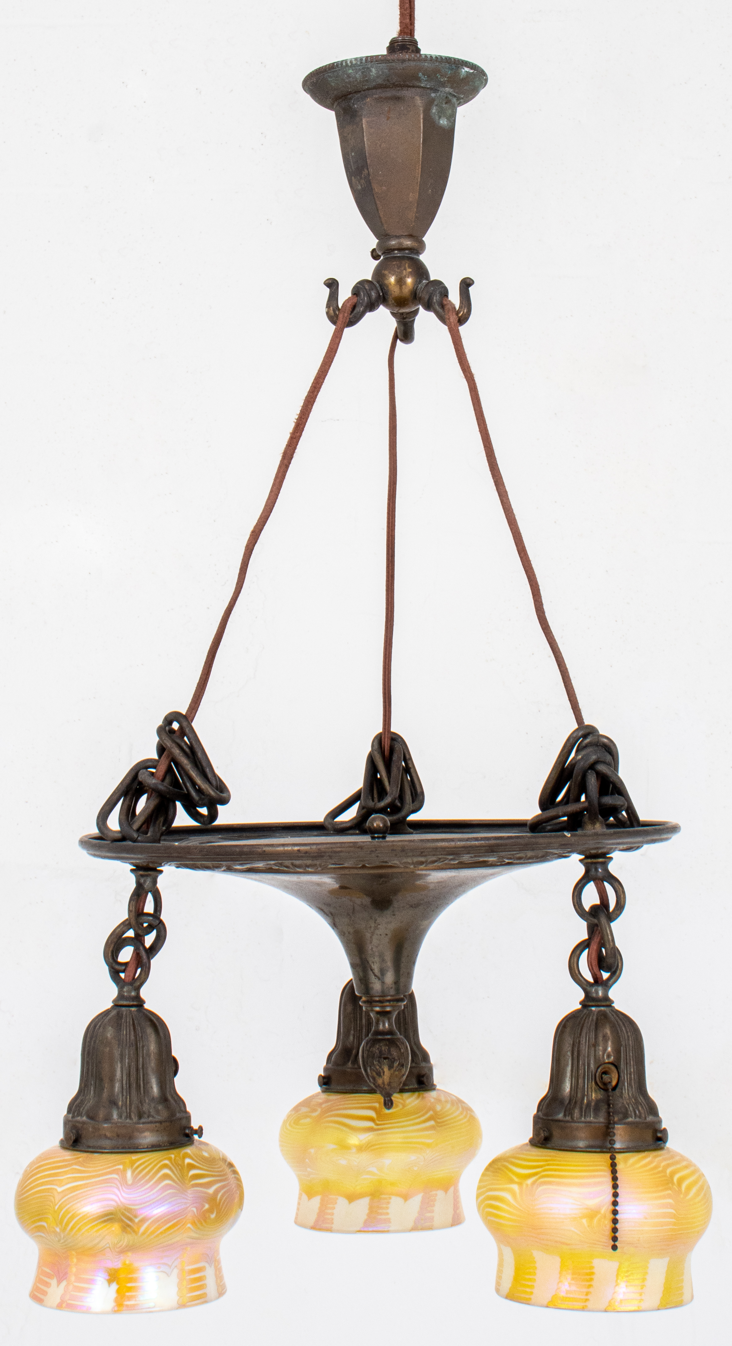 ART NOUVEAU BRASS 3-ARM