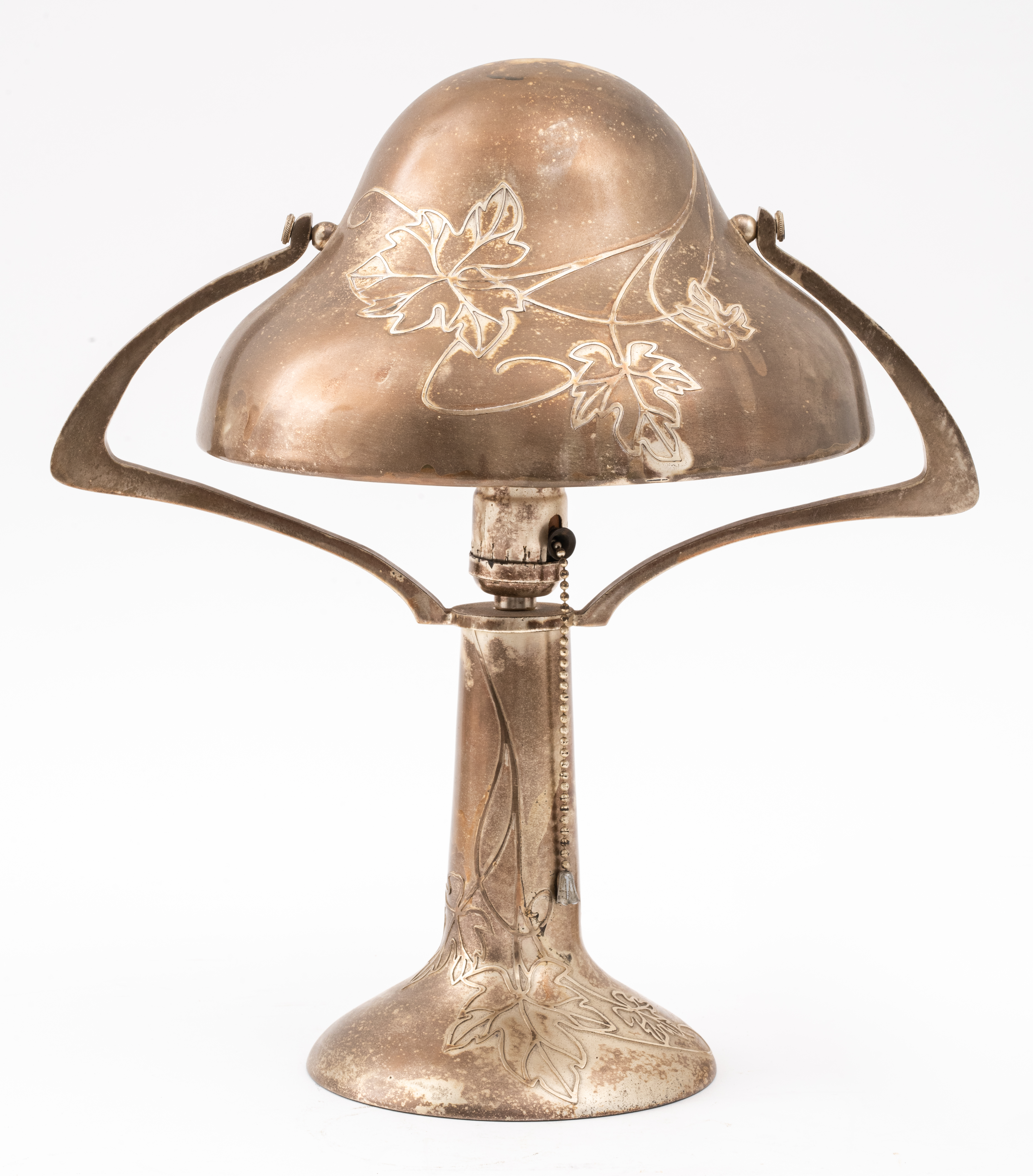 ART NOUVEAU BRASS DESK LAMP Vintage