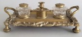 ART NOUVEAU BRASS SHELL REPOUS
