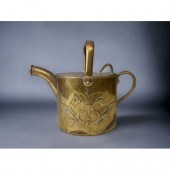 ART NOUVEAU BRASS WATERING CAN