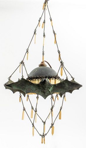 ART NOUVEAU BRONZE &AMP; BONE BAT