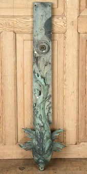 ART NOUVEAU BRONZE DOLPHIN ORN
