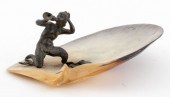 ART NOUVEAU BRONZE MERMAN MOUN