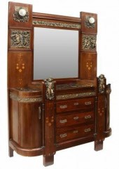 ART NOUVEAU BRONZE-MOUNTED DRE