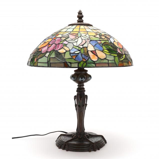 ART NOUVEAU BRONZE TABLE LAMP