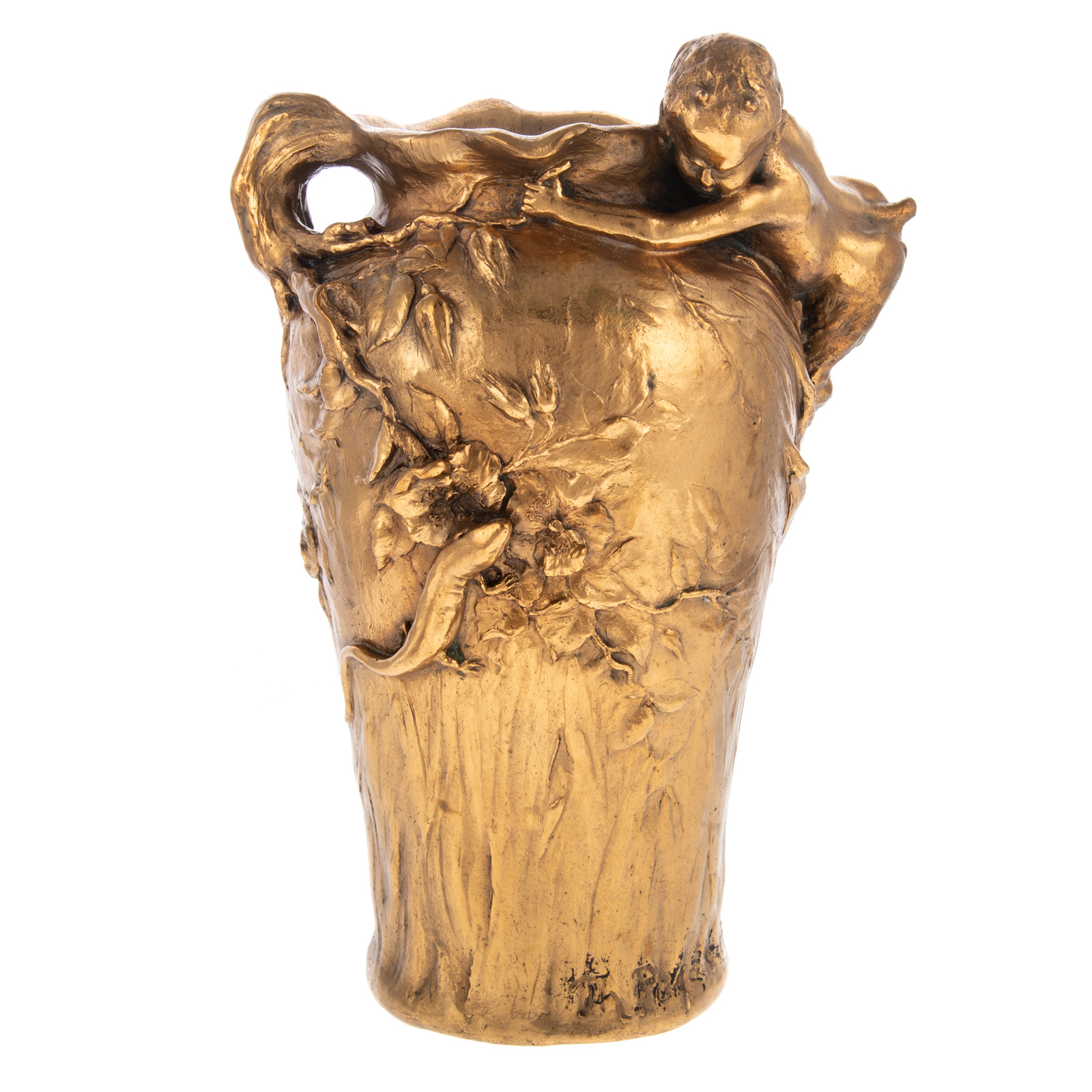 ART NOUVEAU BRONZE VASE First