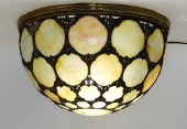 ART NOUVEAU CARAMEL SLAG OVERL