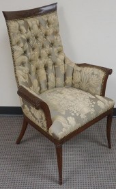 ART NOUVEAU CARVED MAHOGANY AN